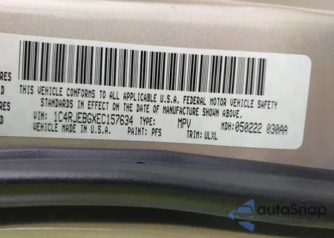 2014 Jeep Grand Cherokee Limited from USA, damaged, VIN 1C4RJEBGXEC157634